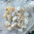 tumbled moonstones in bowl