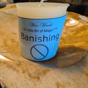 banishing votive candle