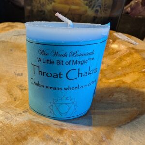 Throat Chakra Votive Candle