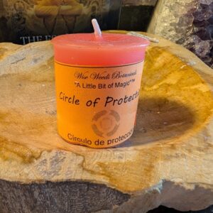 circle of protection votive candle