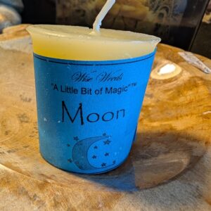 moon votive candle