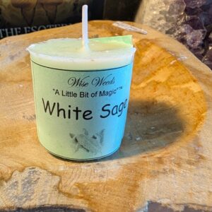 white sage votive candle